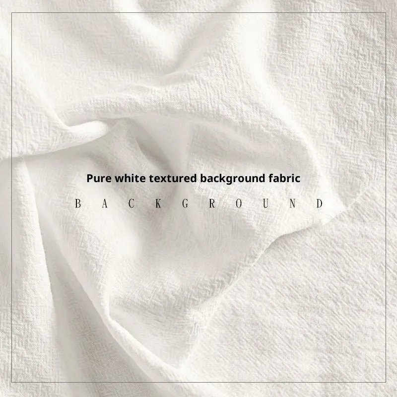 Texture props photo tablecloth in pure cotton hotel style alien shape beige colour for photography background