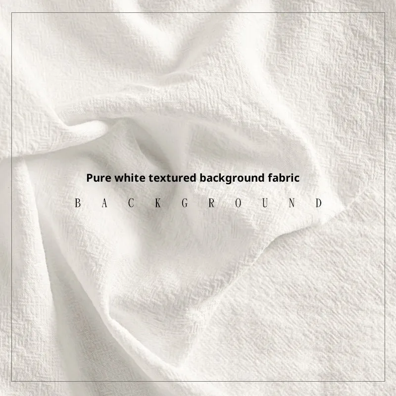 Texture props photo tablecloth in pure cotton hotel style alien shape beige colour for photography background