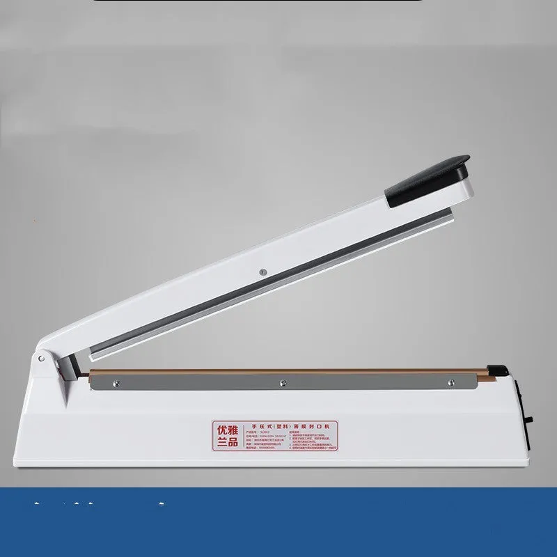 Heat film heat shrinkable bag sealing machine with hot air gun and 40cm sealing length
