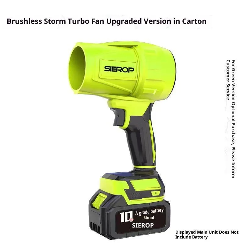 Storm Machine industrial-grade strong hair dryer with bare-metal body and 700g thrust, shown with Makita batteries and charger