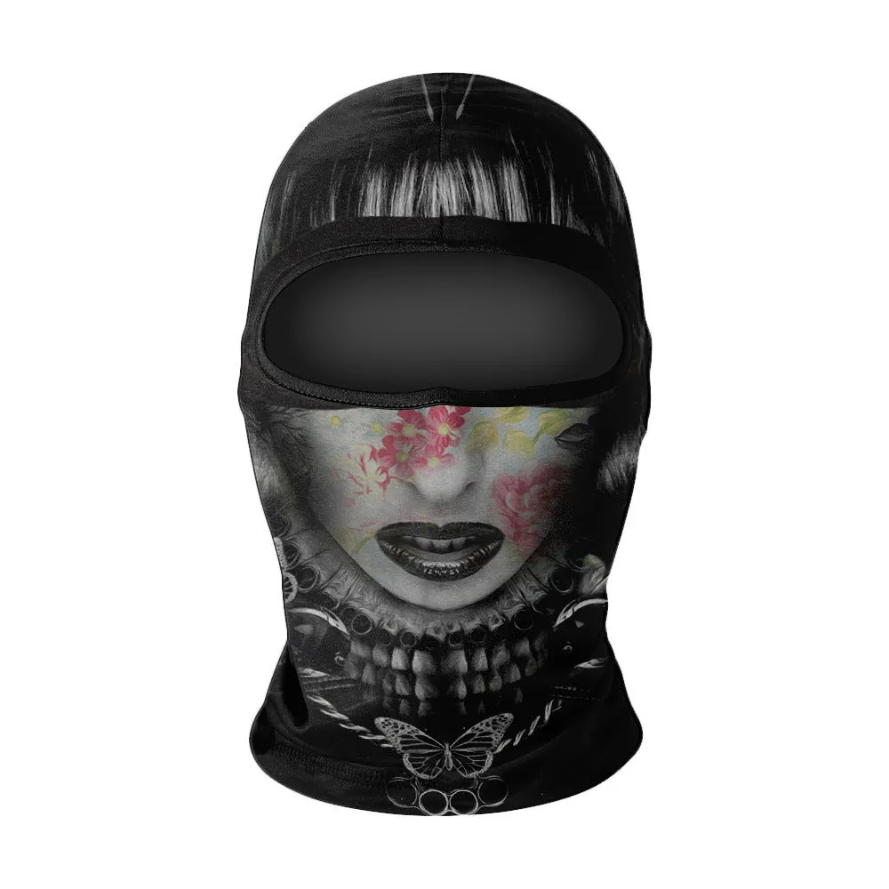 Motorcycle skull ice silk windproof sunscreen face mask in NK colour option