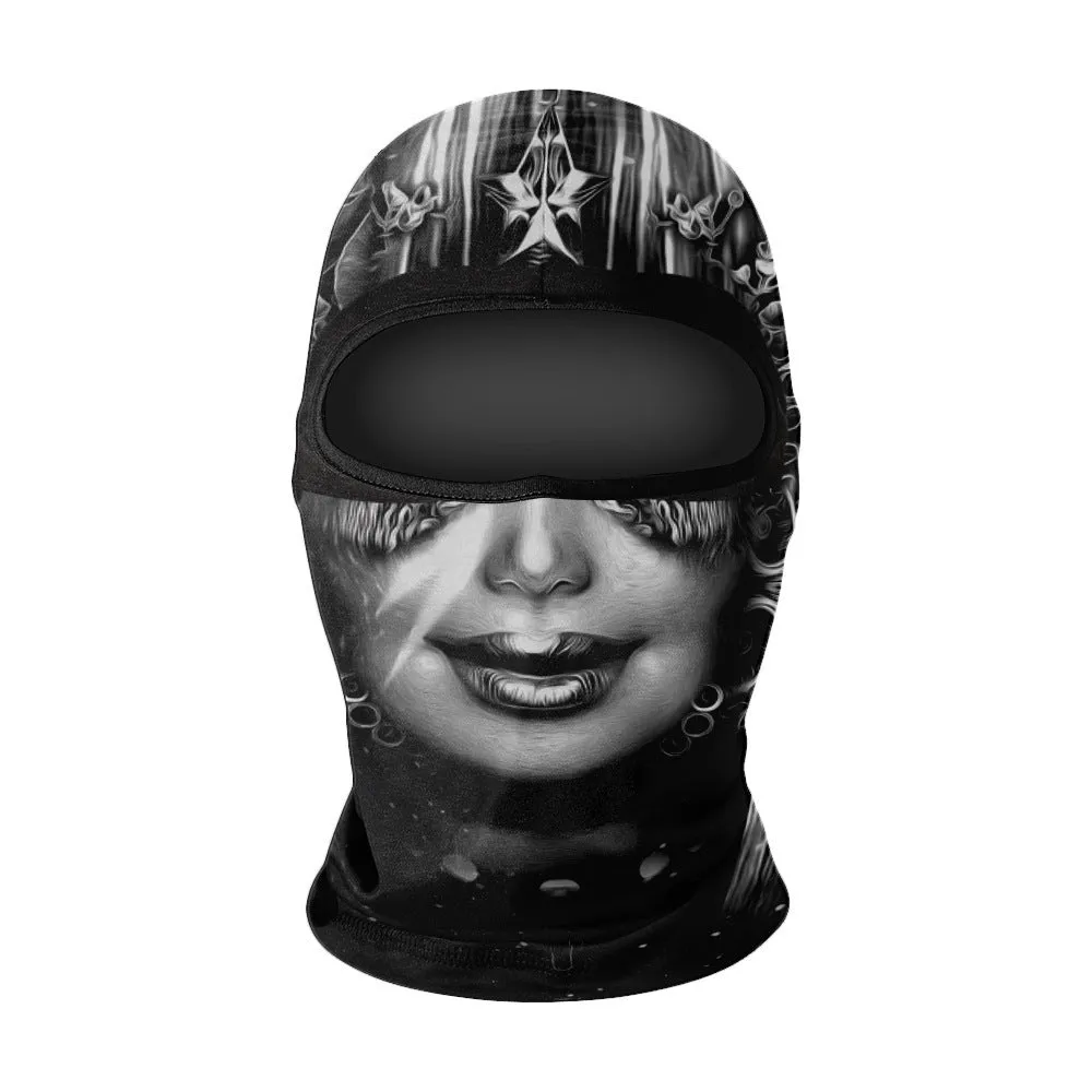 Motorcycle skull ice silk windproof sunscreen face mask in NK colour option