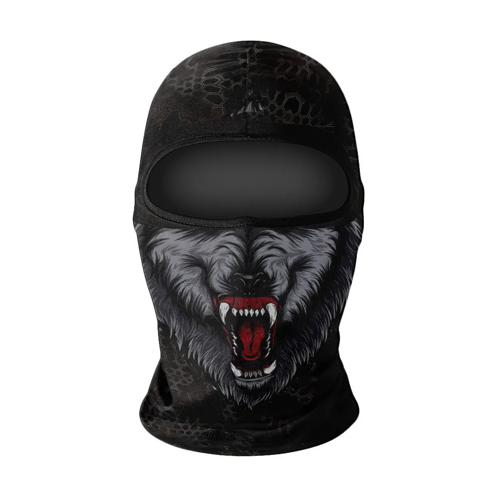 Motorcycle skull ice silk windproof sunscreen face mask in NK colour option