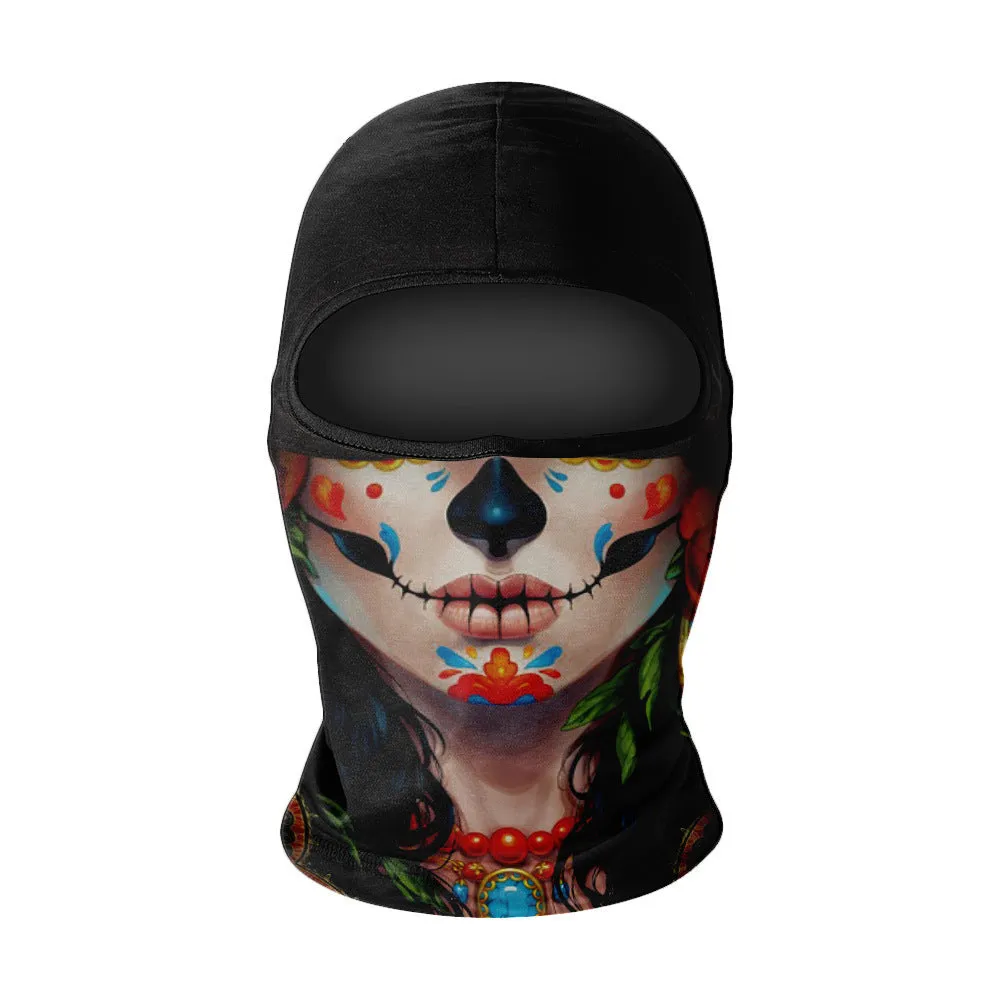 Motorcycle skull ice silk windproof sunscreen face mask in NK colour option