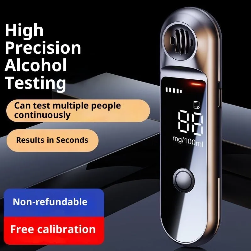 Xiaojiu 1100 alcohol tester breathalyser with Type-C charging port and display