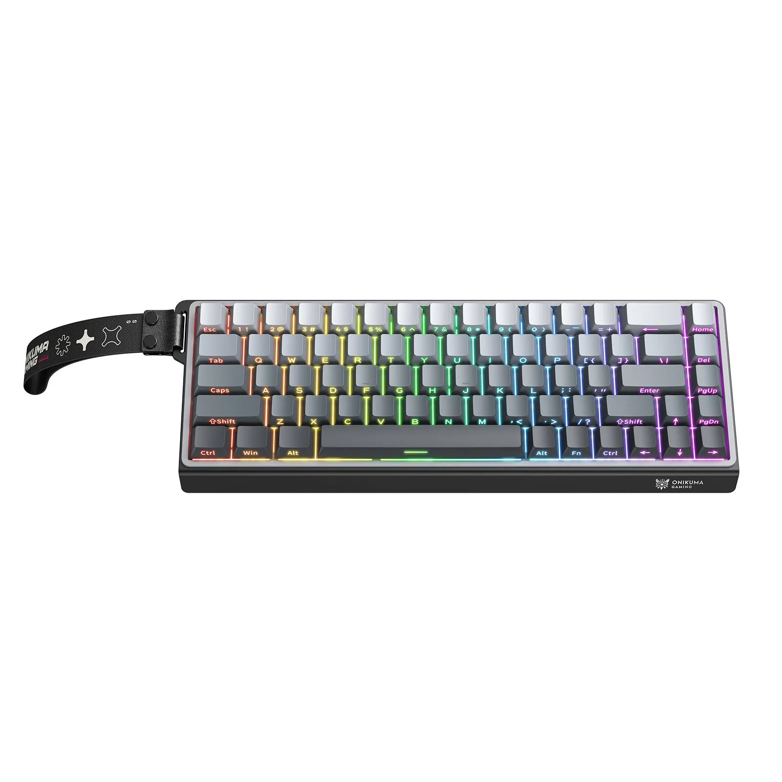 ONIKUMA G69 wired mechanical magnetic axis gaming keyboard, 87-key, black, RGB backlight, ABS body