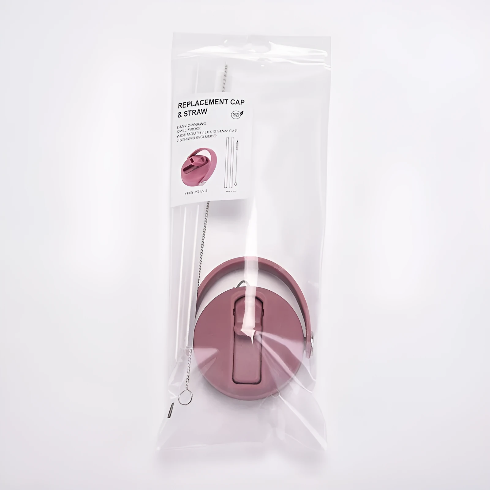 Plastic water cup lid with handle in multiple colour options for reusable bottles