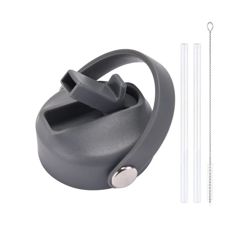 Plastic water cup lid with handle in multiple colour options for reusable bottles