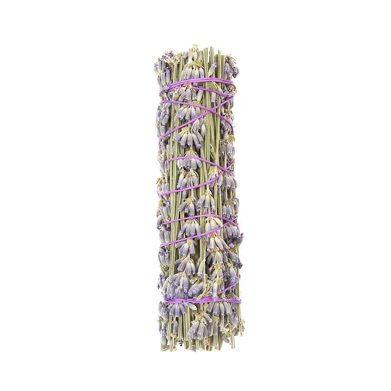 Natural lavender aromatherapy dried flower stick measuring 4 inches for botanical air freshening