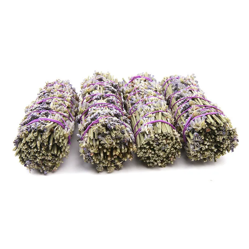 Natural lavender aromatherapy dried flower stick measuring 4 inches for botanical air freshening
