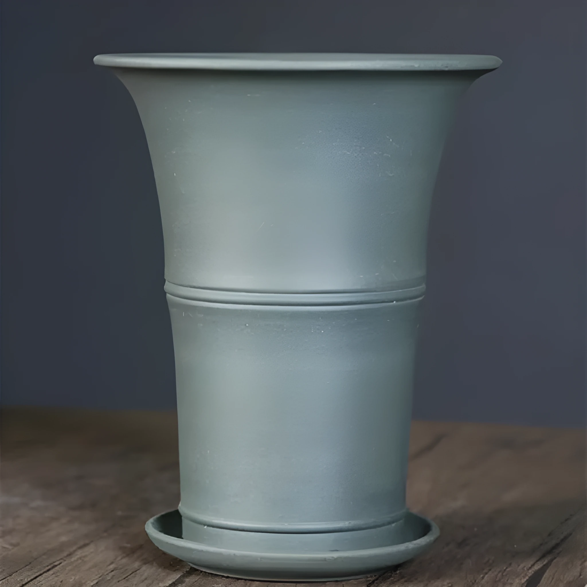 Large-diameter purple clay flower pot in classical ceramic style, available in multiple colours for Clivia and succulents