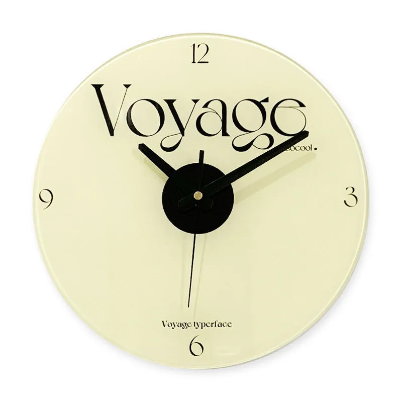 Retro 3D stereo acrylic vinyl CD record wall clock with glass front, 12 inch diameter, gold pointer style on white background