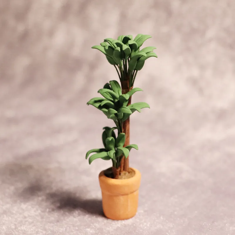 Simulation green plant coin bank money tree 3D printed PLA piggy bank whole tree colour front view