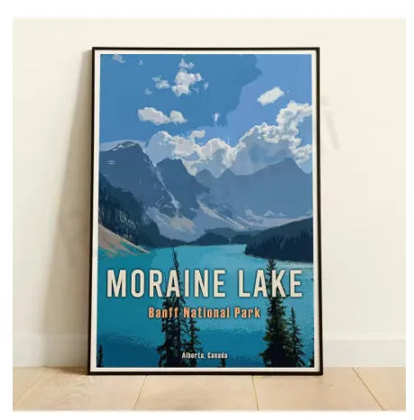 Modern simplicity canvas inkjet poster painting core with white edge for bedroom wall decor