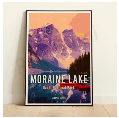 Modern simplicity canvas inkjet poster painting core with white edge for bedroom wall decor