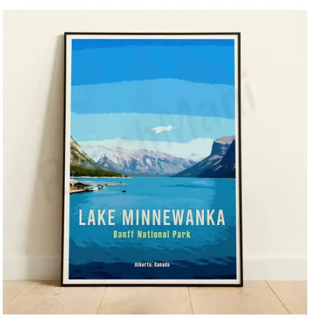 Modern simplicity canvas inkjet poster painting core with white edge for bedroom wall decor