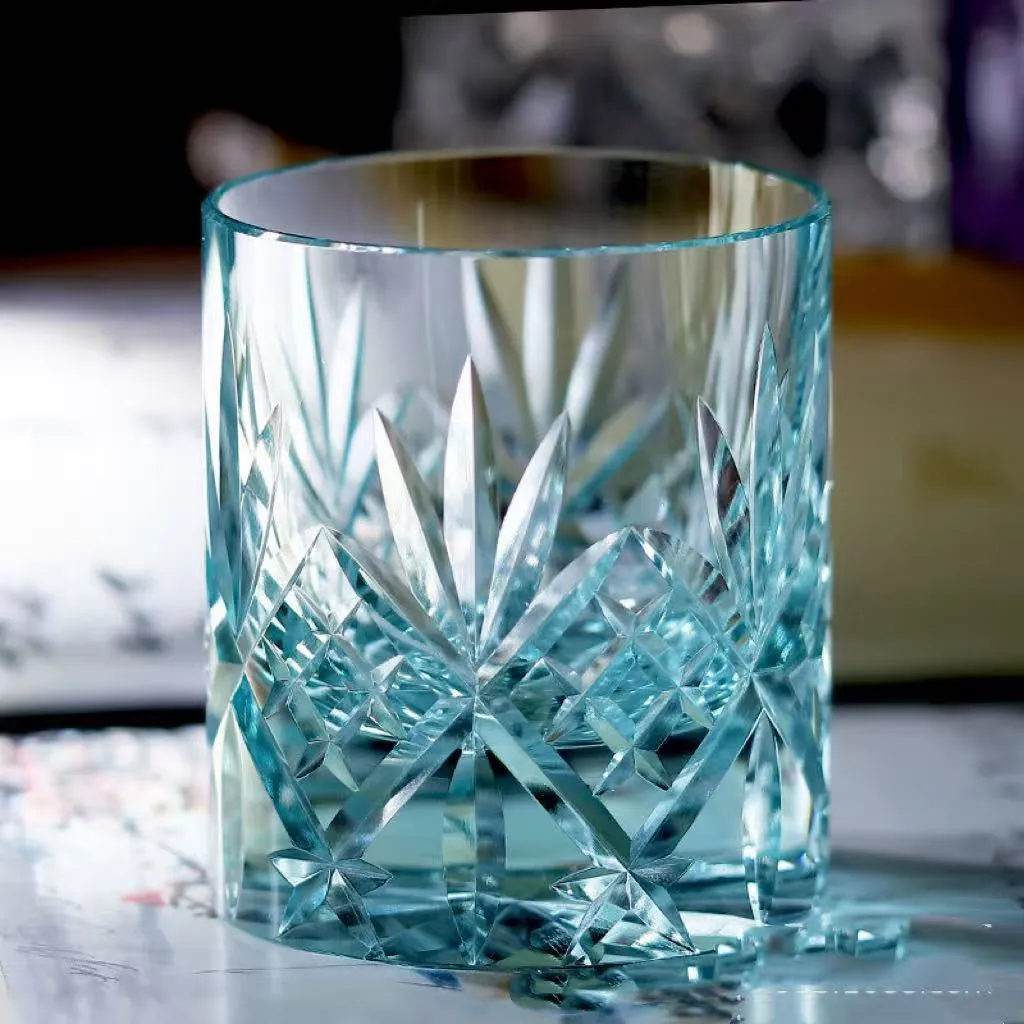 Retro creative crystal wine glass with hand-carved pattern, 201-300ml capacity, available in multiple colours.