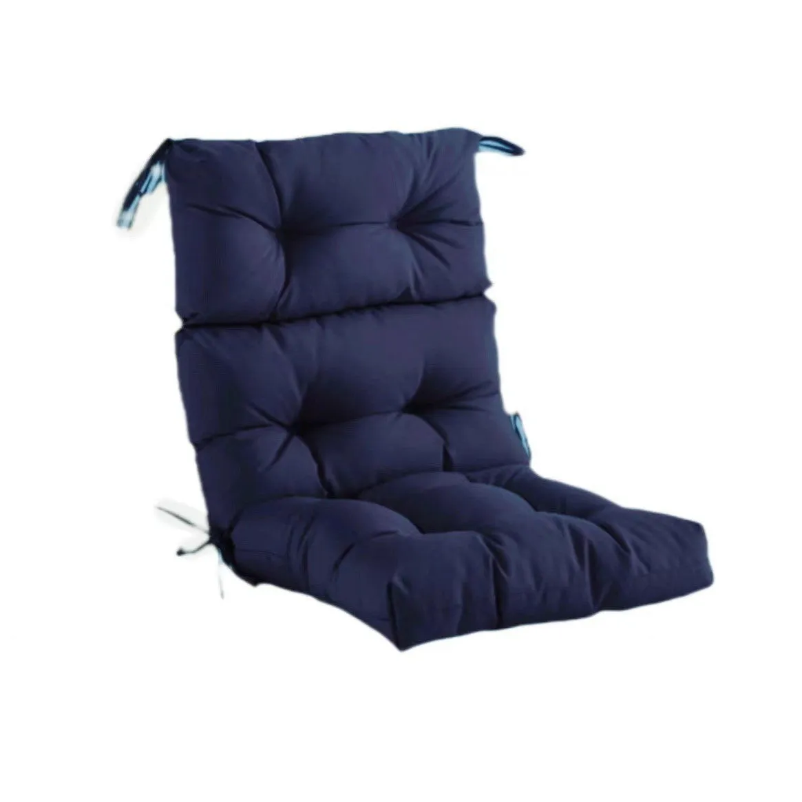 Outdoor 112x53cm hanging basket chair cushion in solid colour polyester with thickened fill