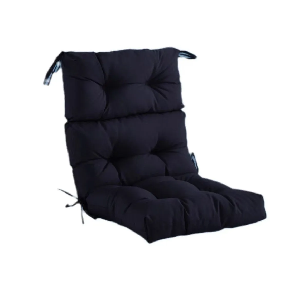 Outdoor 112x53cm hanging basket chair cushion in solid colour polyester with thickened fill