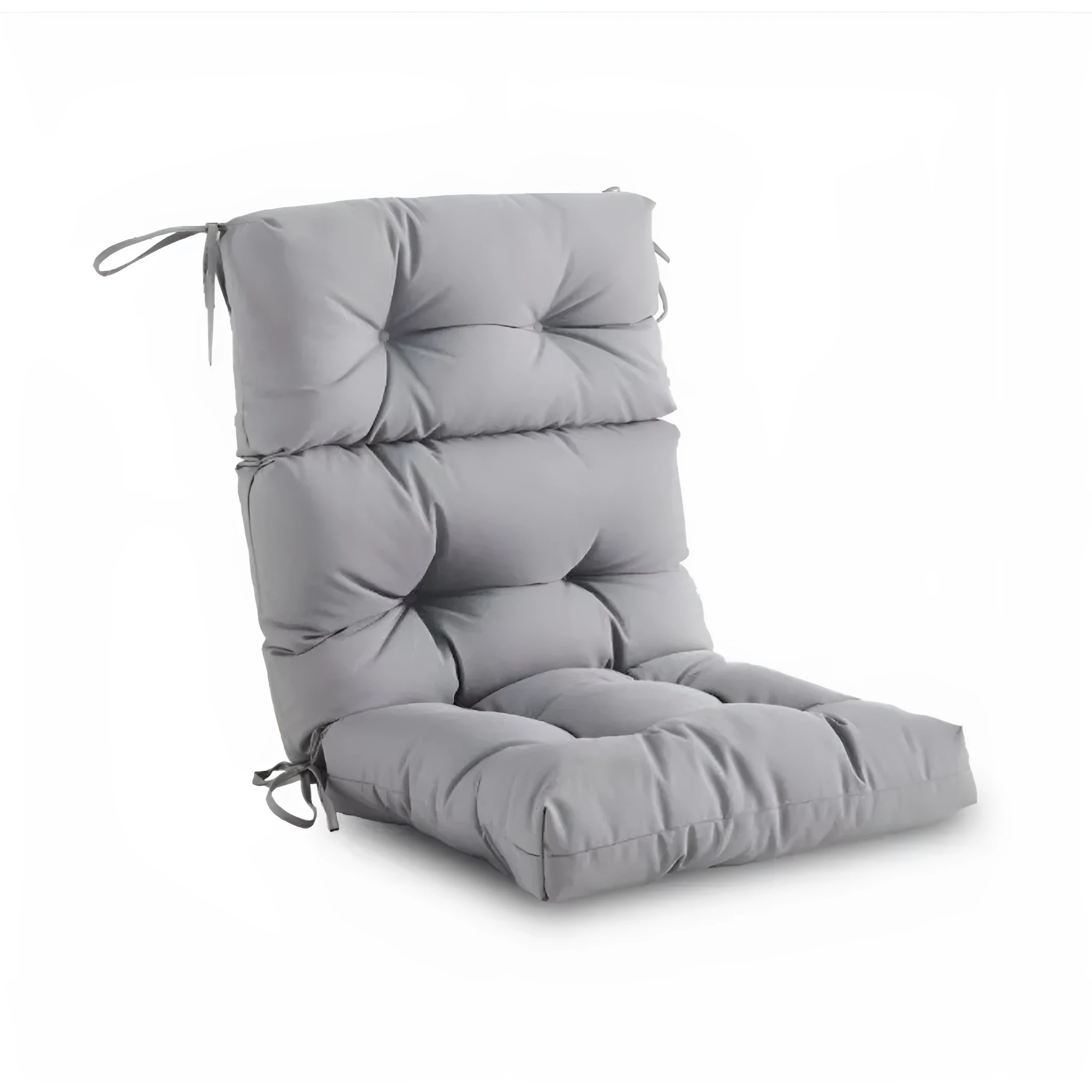 Outdoor 112x53cm hanging basket chair cushion in solid colour polyester with thickened fill