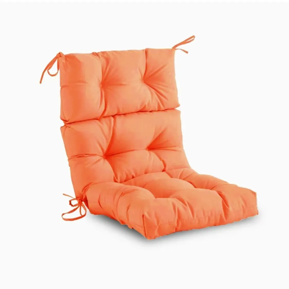 Outdoor 112x53cm hanging basket chair cushion in solid colour polyester with thickened fill