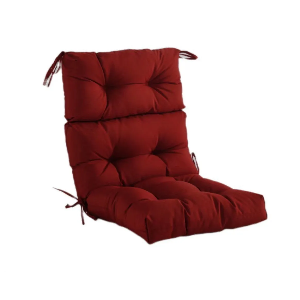 Outdoor 112x53cm hanging basket chair cushion in solid colour polyester with thickened fill