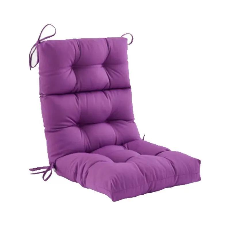 Outdoor 112x53cm hanging basket chair cushion in solid colour polyester with thickened fill