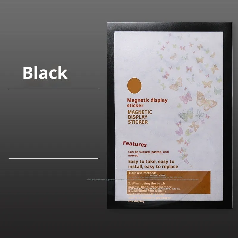 Magnetic PVC photo frame in rectangular American style for wall displays