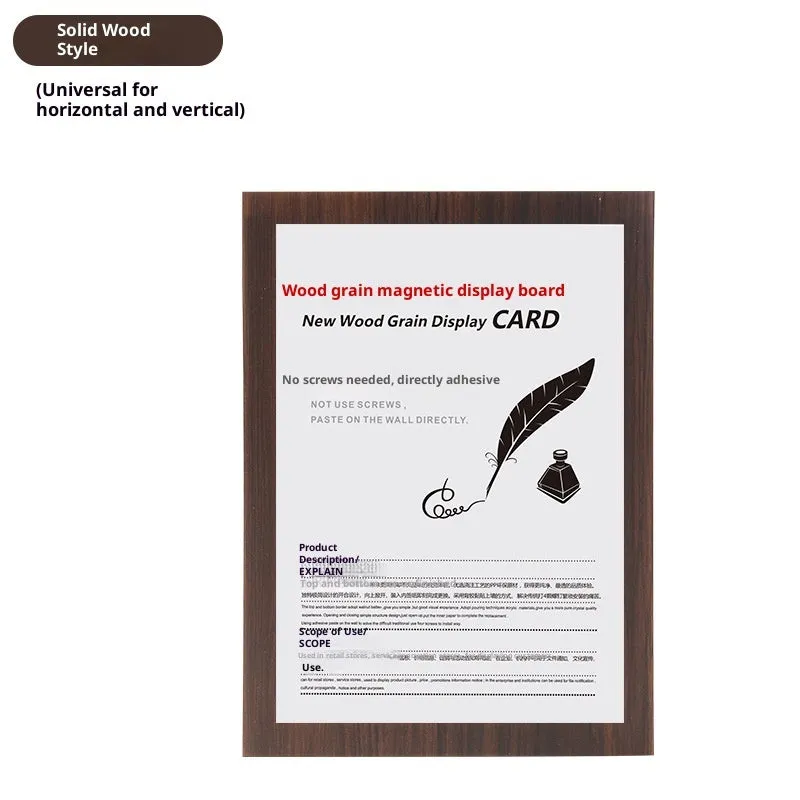 Magnetic PVC photo frame in rectangular American style for wall displays