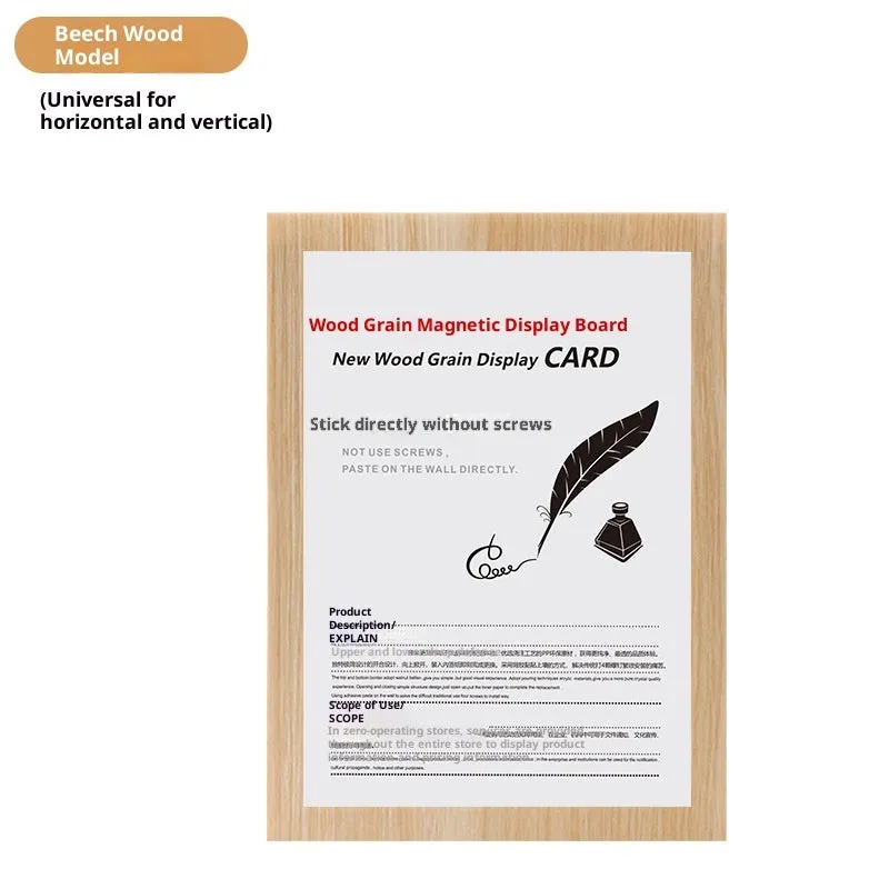 Magnetic PVC photo frame in rectangular American style for wall displays