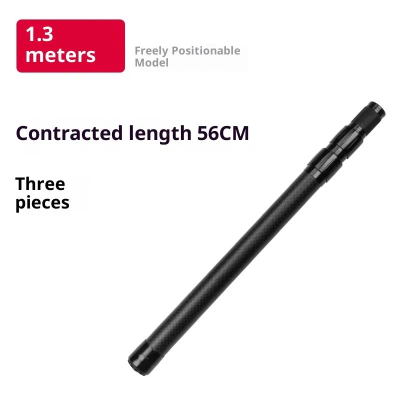 Carbon telescopic fishing rod with free orientation spool, 1.3m to 3.0m lengths, carbon fibre construction