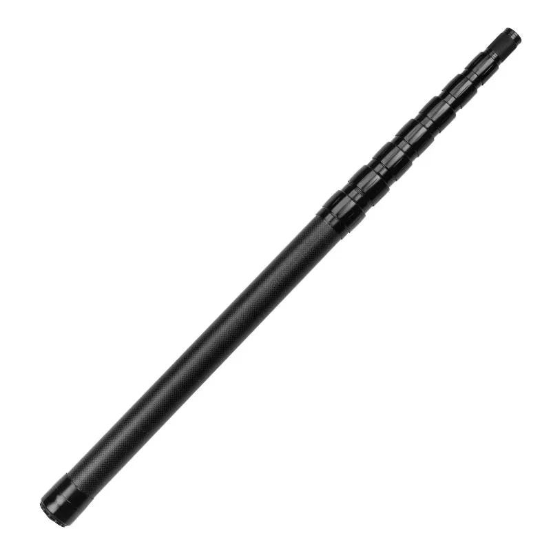 Carbon telescopic fishing rod with free orientation spool, 1.3m to 3.0m lengths, carbon fibre construction