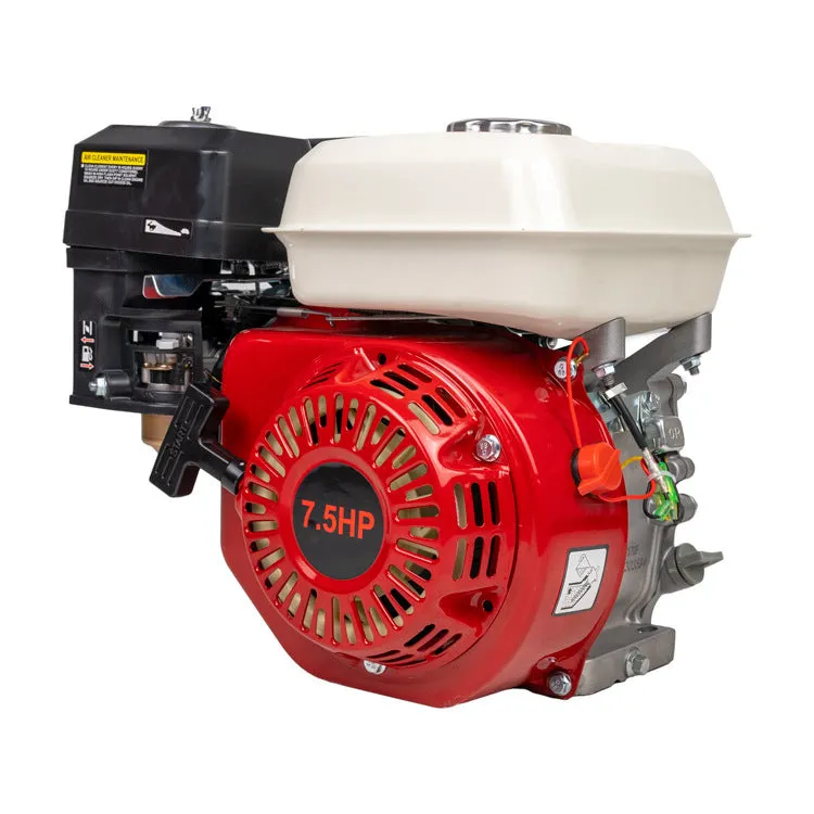 7.5HP single cylinder four stroke air cooled gasoline generator engine in orange colour