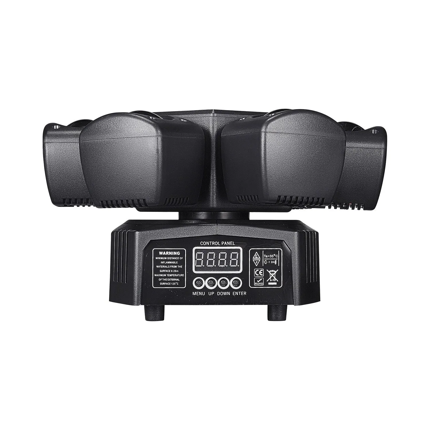 Black mini six-arm voice-controlled laser disco light for KTV and parties