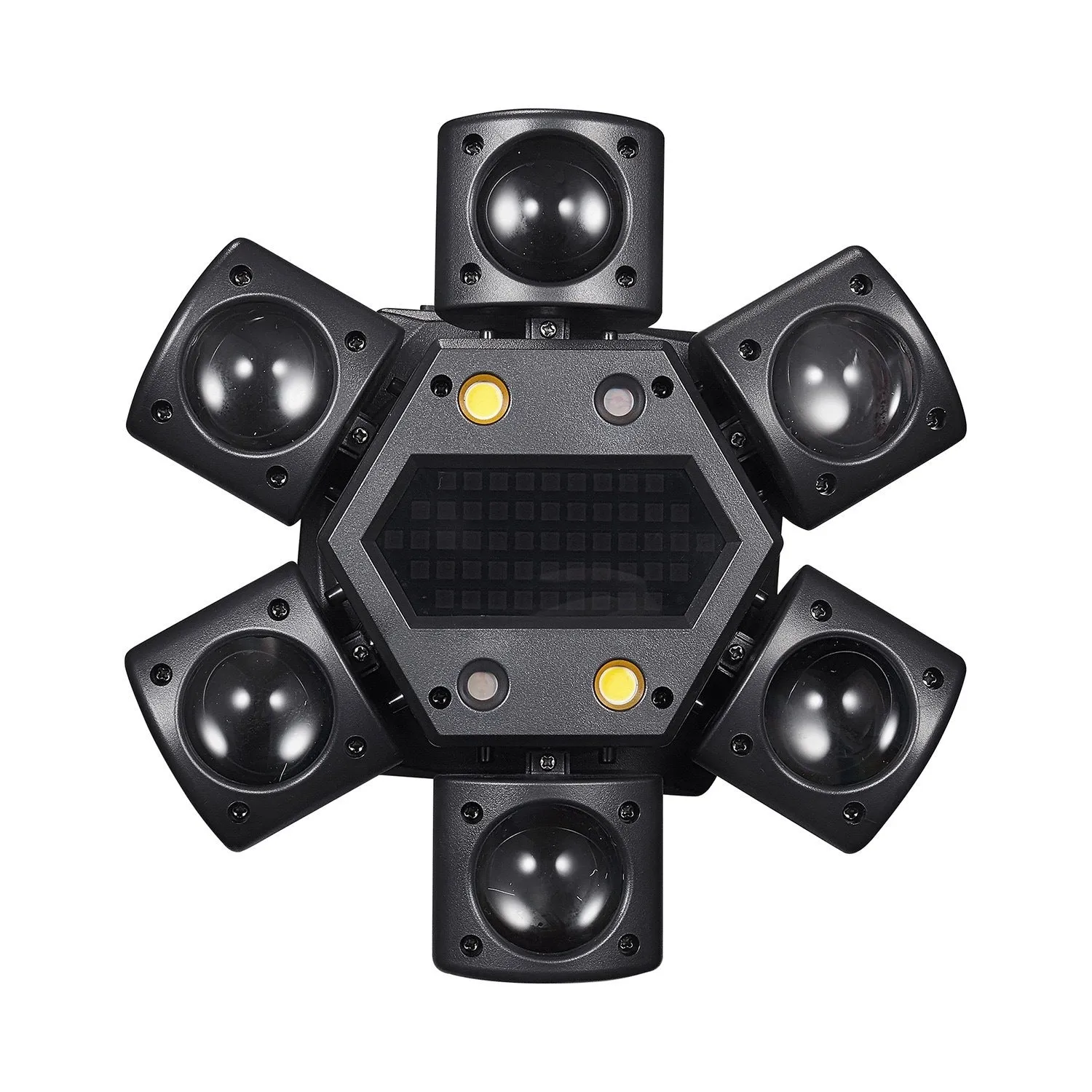 Black mini six-arm voice-controlled laser disco light for KTV and parties