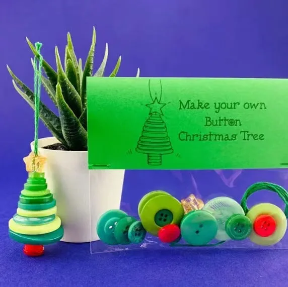 DIY plastic pendant craft kit with Santa snowman angel green pink Christmas tree designs