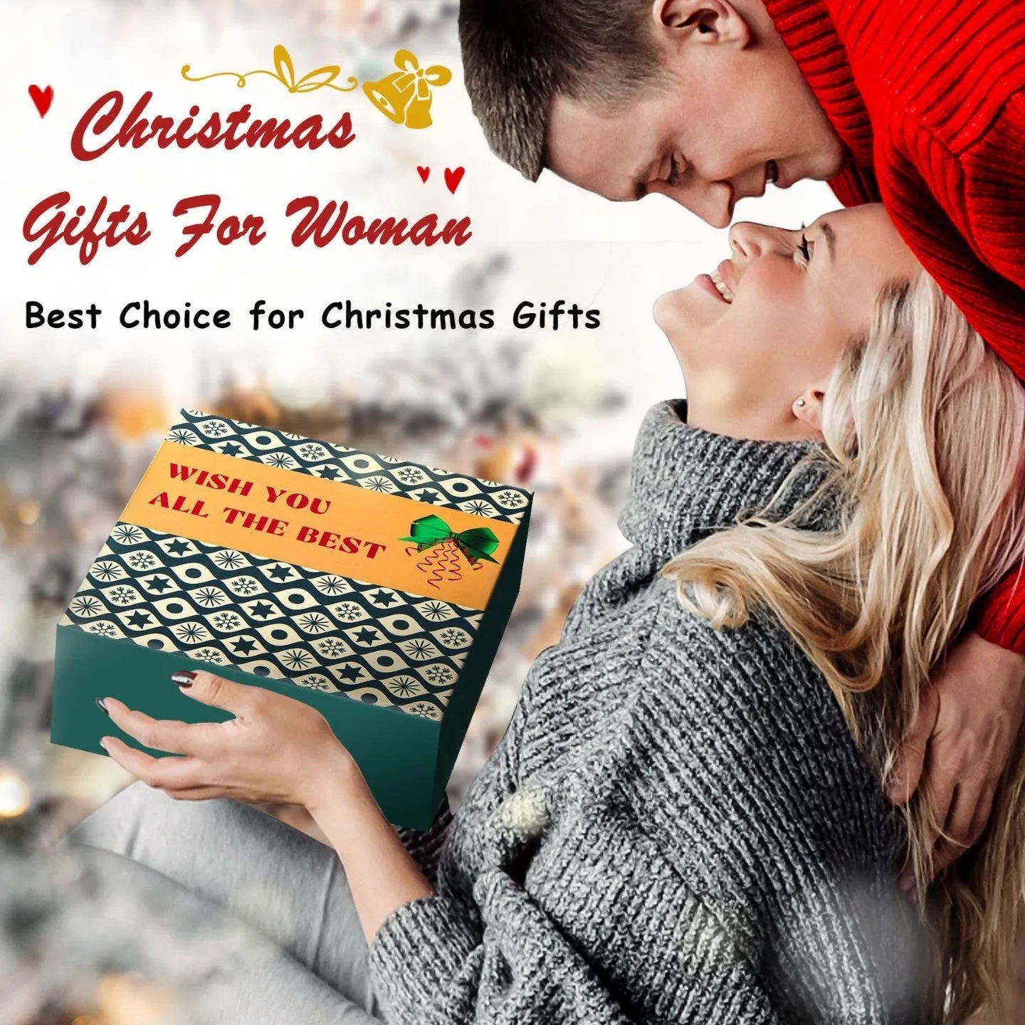 Christmas gift box with holiday cup and aromatherapy set in creative gift suite packaging, 20.3x15.2x9cm