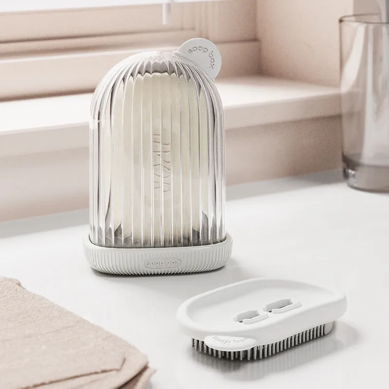 Fashion Creative New Travel Soap Holder in PET with three colour options Cream White Pink and White