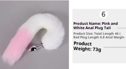 Pink PU leather anal docking plug toy on white background, 10cm length, beginner friendly