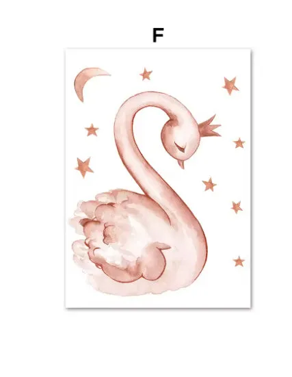 Canvas wall art print ballet subject unframed 20x25cm to 50x70cm Nordic style