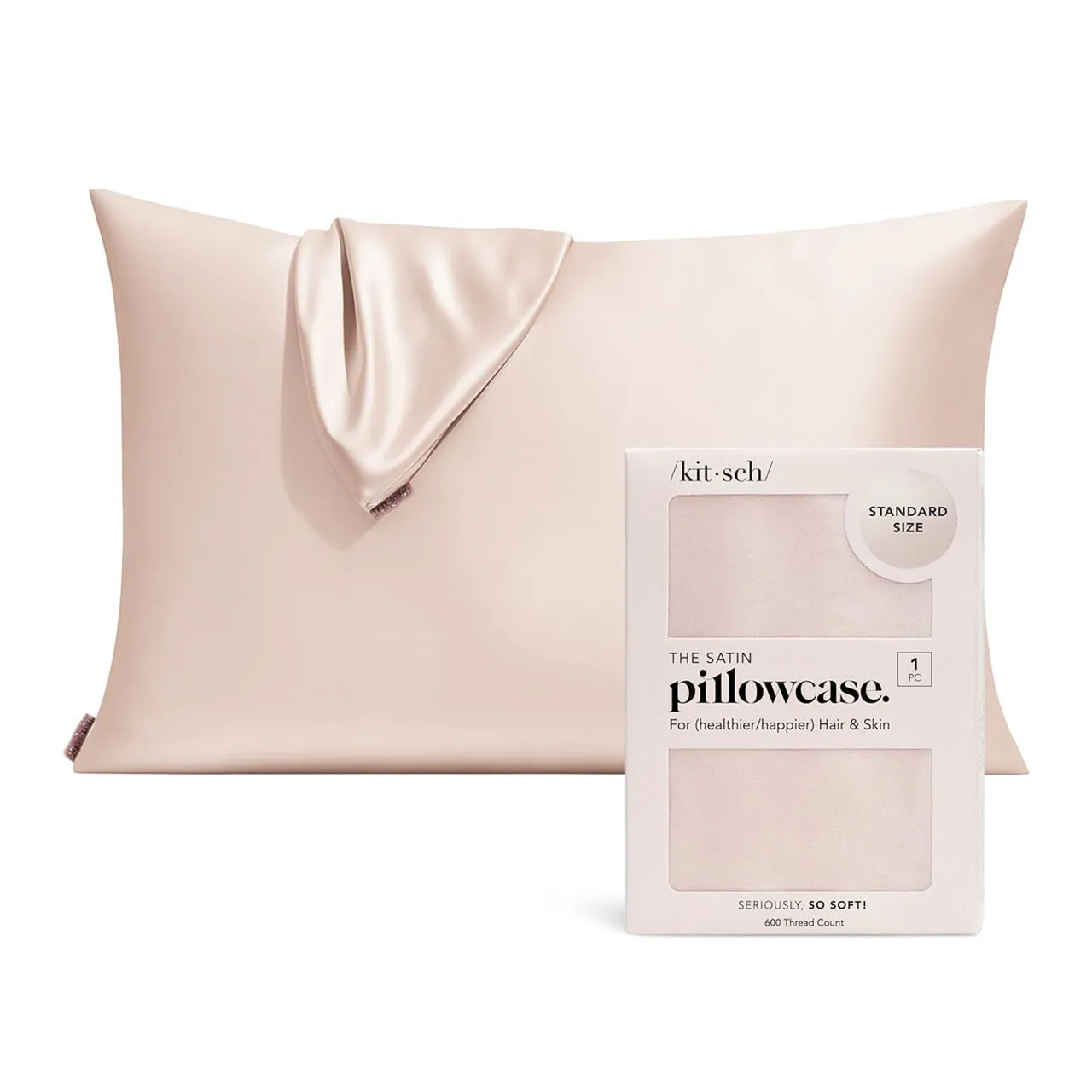 Polyester fibre zipper pillowcase silky 60 thread count 50.8x66cm standard pillow case