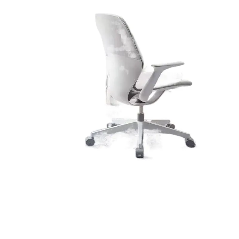 Sound insulation chair mat in beige on wood floor for computer chair protection