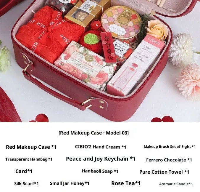 Green leather blind box luggage in business style, set of one piece for kids