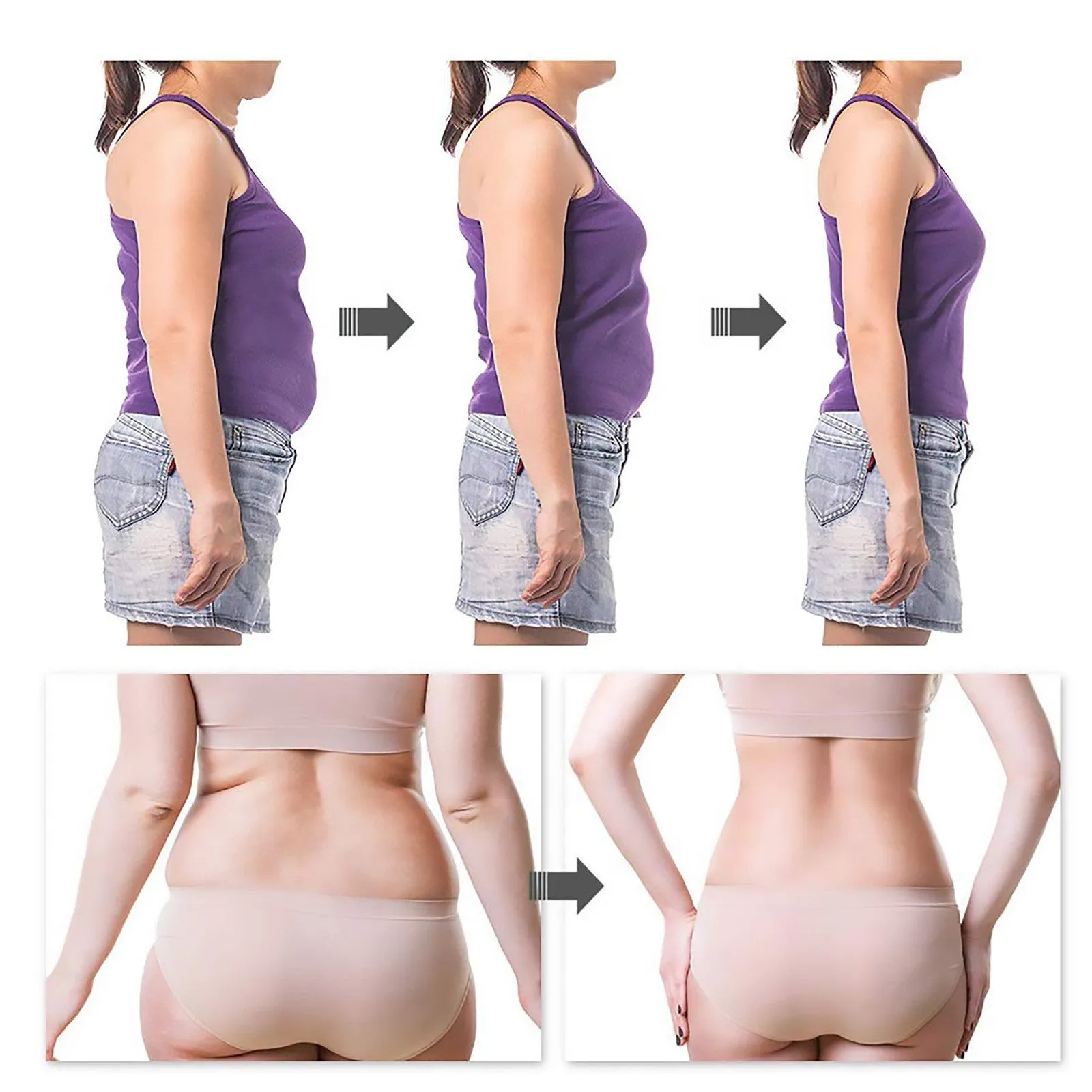Herbal slimming belly button patch 30PC brown for big belly and waist tightening