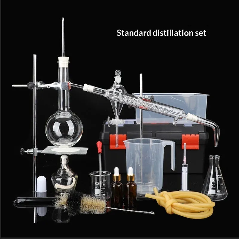 500ml glass essential oil distillation kit in portable toolbox edition for home use