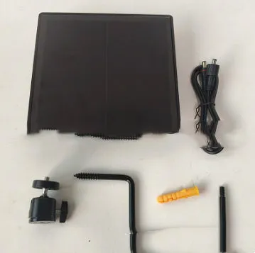 5W solar panel security camera UPS with built-in 18650 battery and temperature range -20°C to 60°C