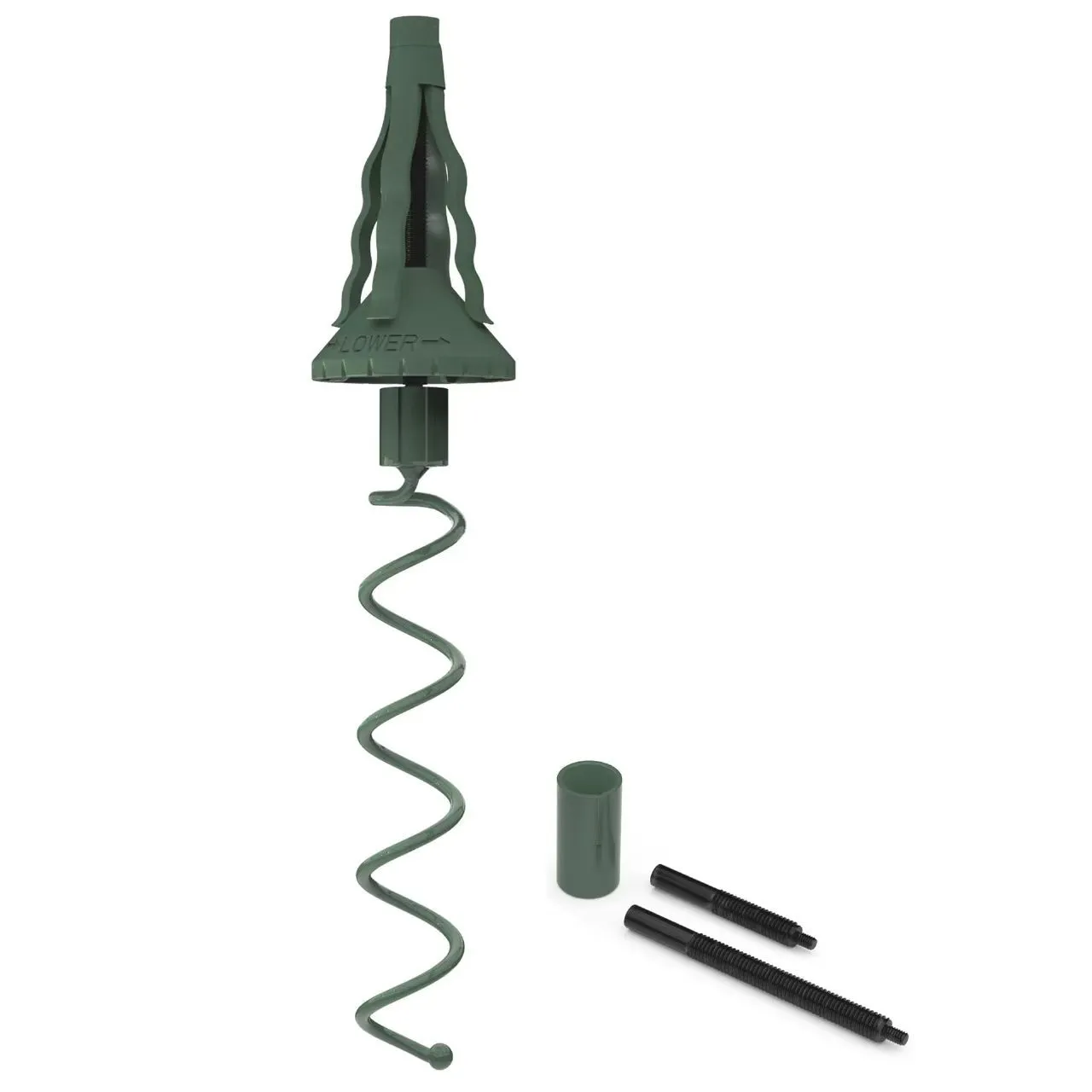 Adjustable Christmas tree topper stand with ABS plastic and metal bracket set in modern minimalist style