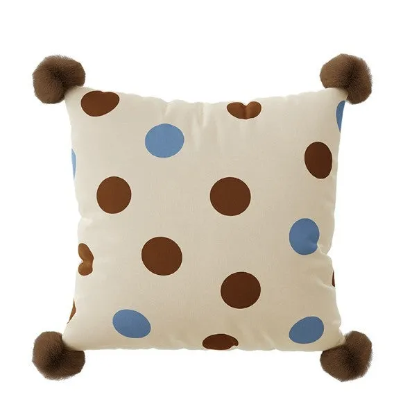 Cartoon printed sofa cushion pillow with animal designs in blue, brown or white colours