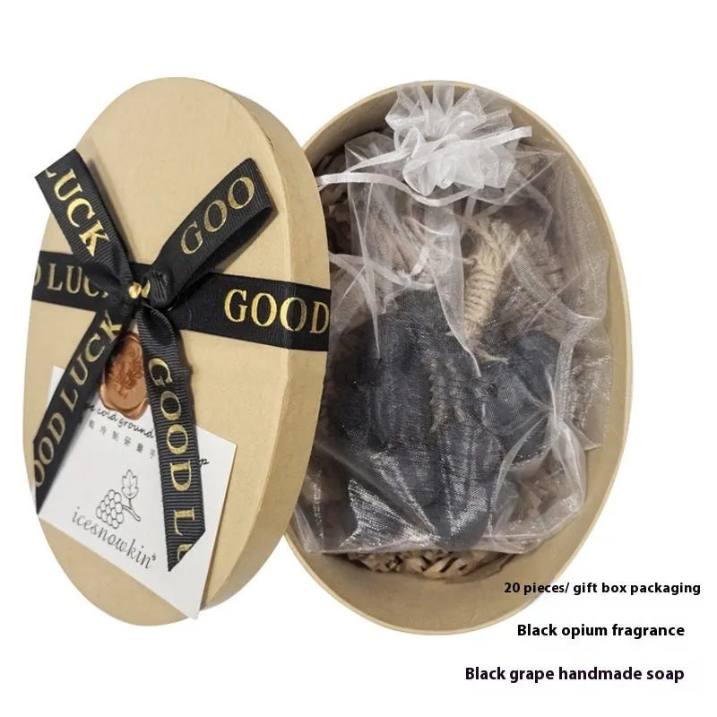 Handmade grape cleansing soap bar with nourishing and oil controlling properties, 120g size