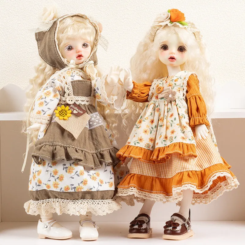 French-themed doll clothes in ten fantasy colours for 7-14 year old teenage dolls